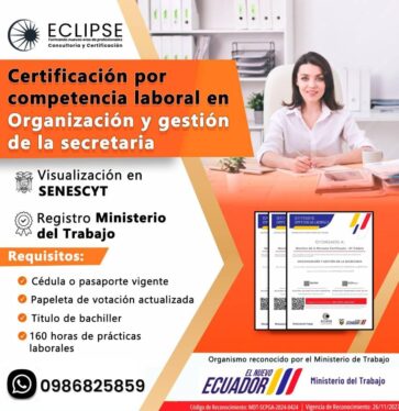 Certificación en Organización y gestión de la Secretaria